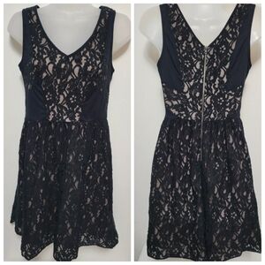 American Eagle Outfitters Black Lace Mini Dress Whimsigoth Dark Feminine